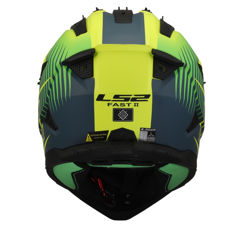 Motorcrosshelm LS2 MX708 Fast II Eend groen-geel