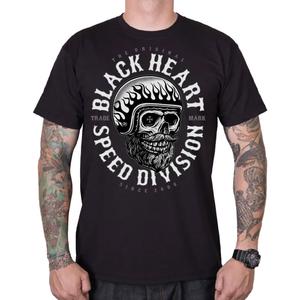 T-shirt Black Heart Speed Division zwart