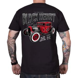 T-shirt Black Heart Red Baron zwart