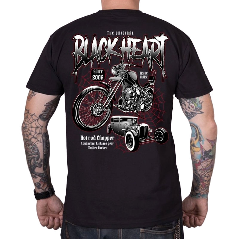 T-shirt Black Heart Machines zwart