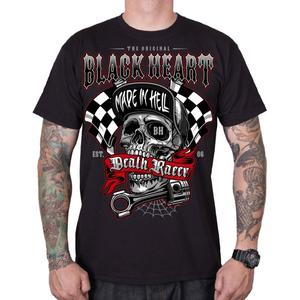 T-shirt Black Heart Death Racer zwart