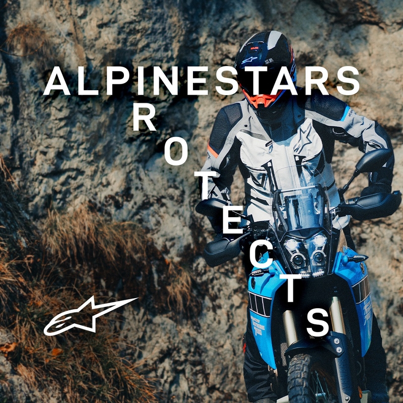 Alpinestars Boulder Gore-Tex donkerblauw-zwart motorjack