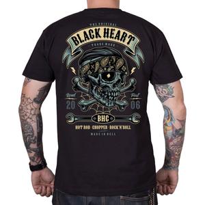 T-shirt Black Heart Bandana Boy zwart