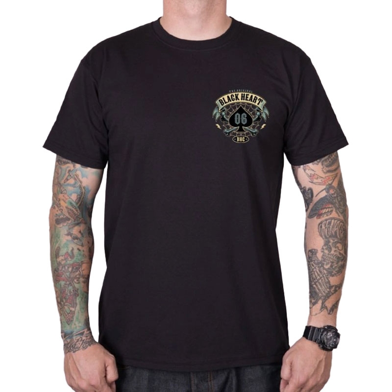 T-shirt Black Heart Bandana Boy zwart