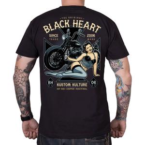 T-shirt Zwart hart Ava zwart