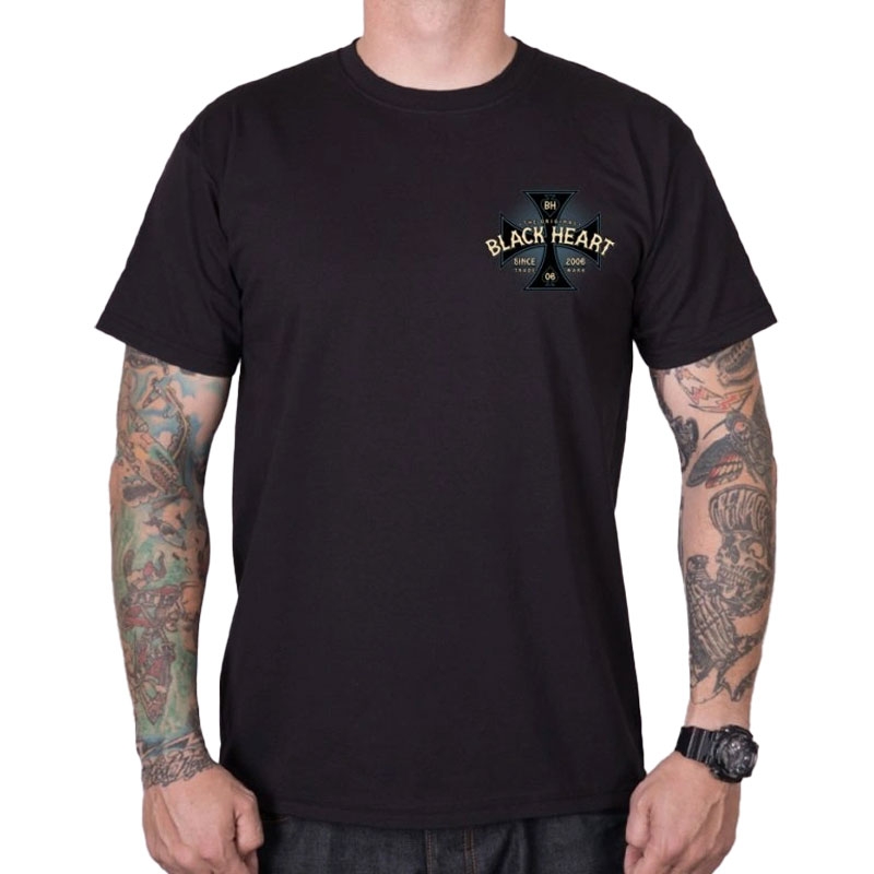 T-shirt Zwart hart Ava zwart