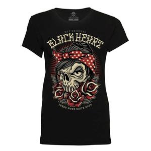 Dames-T-shirt Zwart Hart Allen zwart