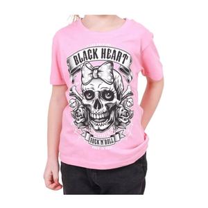 Kinder T-shirt Black Heart Miss Murder roze