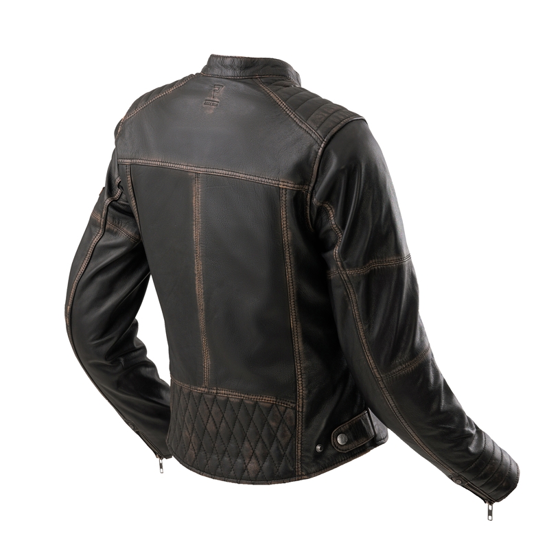 Leren dames motorjas Rebelhorn Hunter II bruin