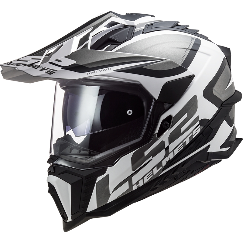 Endurohelm LS2 MX701 Explorer Alter mat zwart en wit