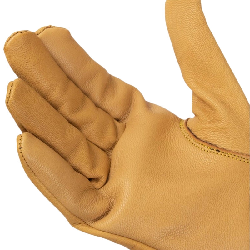 Rukavice na chopper Black Heart Skull Gloves hnědé