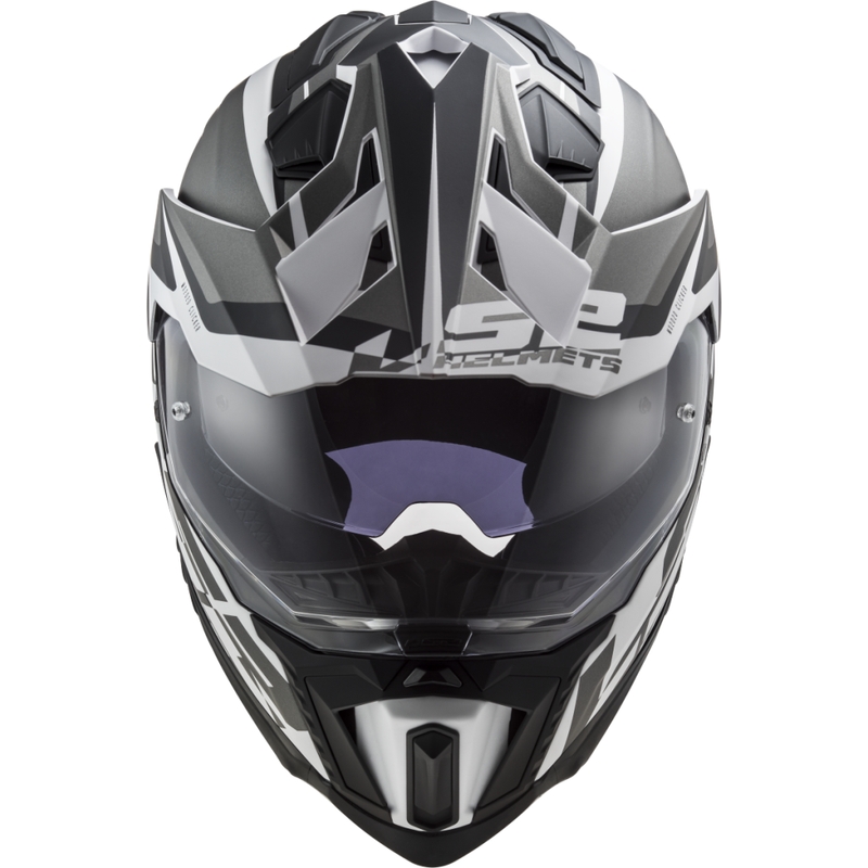 Endurohelm LS2 MX701 Explorer Alter mat zwart en wit