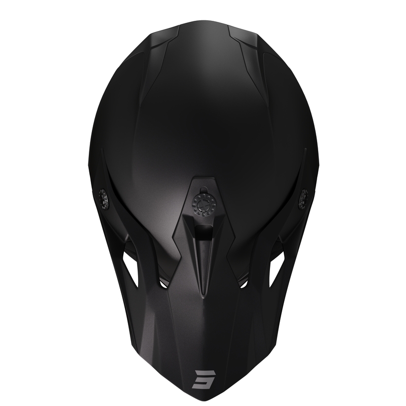Kinder motorcrosshelm Shot Pulse Kid 2.0 matzwart