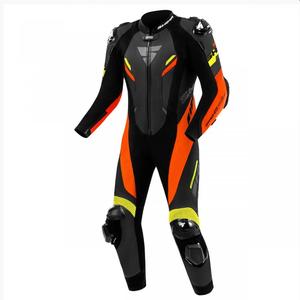 Shima Hyper-RS zwart-fluor oranje-gele leren motoroverall