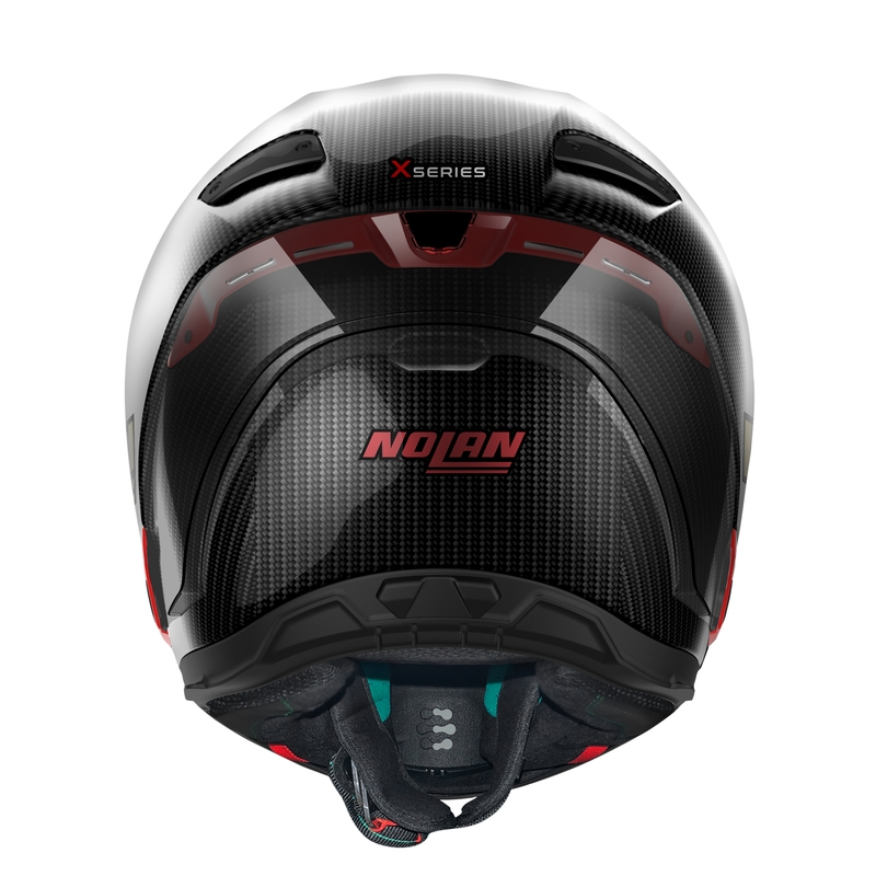 Nolan X-804 RS Ultra Carbon Iridium Edition Zwart-Rood Integraal Motorhelm