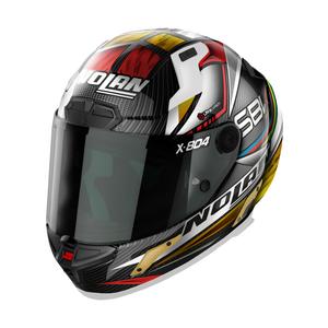 Nolan X-804 RS Ultra Carbon SBK integraal motorhelm zwart-rood-goud