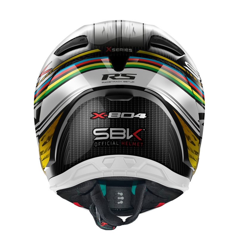Nolan X-804 RS Ultra Carbon SBK integraal motorhelm zwart-rood-goud