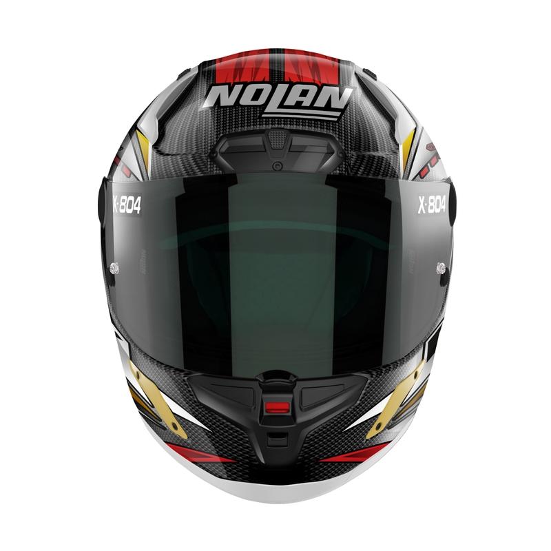 Nolan X-804 RS Ultra Carbon SBK integraal motorhelm zwart-rood-goud