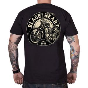 T-shirt Black Heart Chopper King zwart