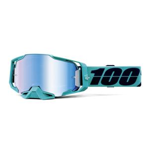 Motorcrossbril 100% ARMEGA Estrel blauw plexi