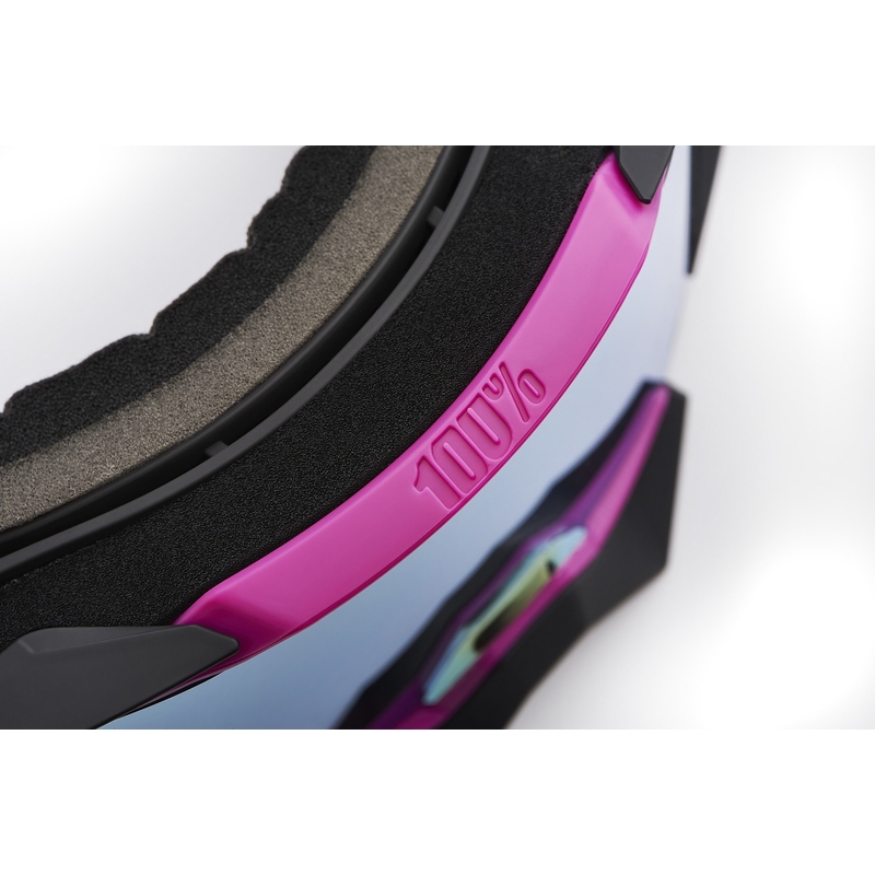 Motorcrossbril 100% ARMEGA 91 goud plexi