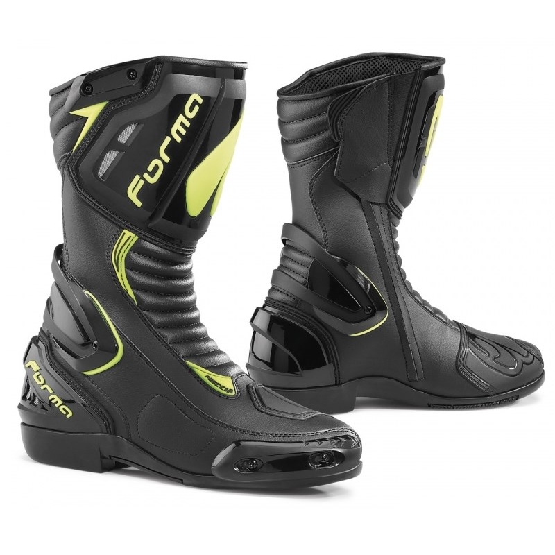 Forma Freccia zwart-fluo gele motorlaarzen