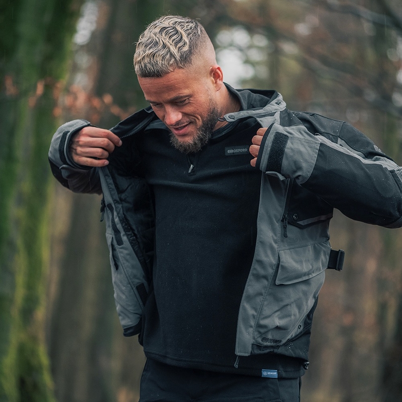 Termovložka do bundy Oxford Advanced Micro Fleece 1/2 Neck černá