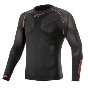 Alpinestars Ride Tech zomer thermoshirt met lange mouwen zwart en rood