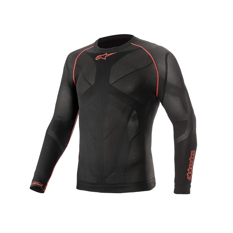 Alpinestars Ride Tech zomer thermoshirt met lange mouwen zwart en rood