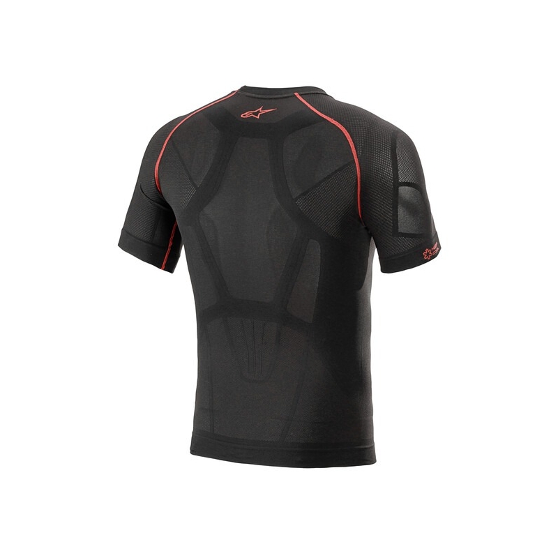 Alpinestars Ride Tech zomer thermoshirt korte mouw zwart en rood