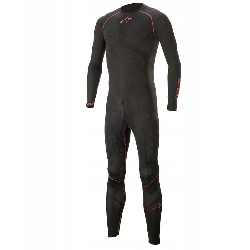 Alpinestars Ride Tech Lite 1 PC zwart en rood thermisch pak