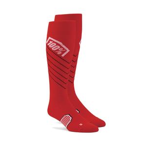 Sokken 100% - VS HI Zijde MX rood