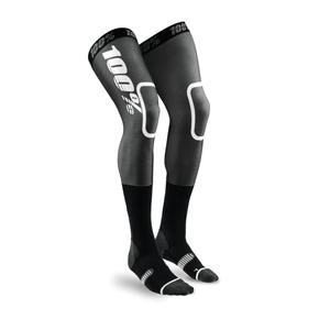 Kniekousen 100%-USA REV MX zwart en wit