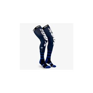 Kniehoge sokken 100%-USA REV blauw en wit