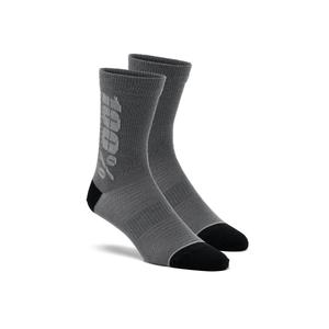 Sokken 100% - USA Rythym Merino Wol zwart en grijs