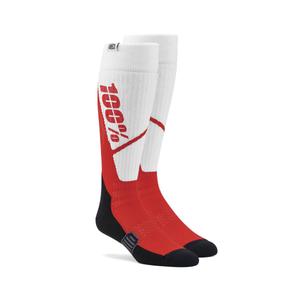Sokken 100% - USA Torque MX wit en rood