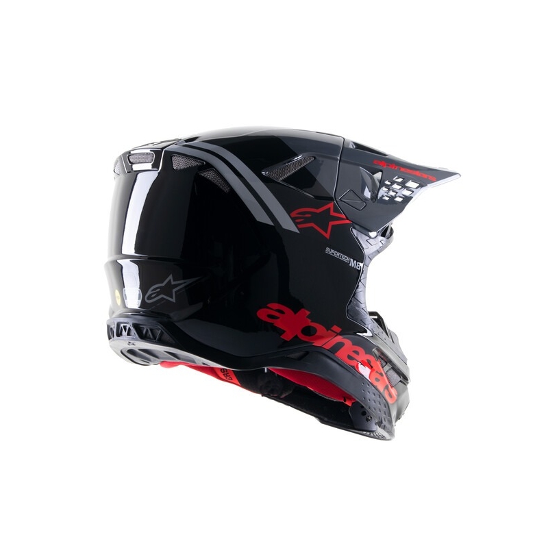 Alpinestars Supertech S-M8 Radium 2 motorcrosshelm zwart-grijs-rood