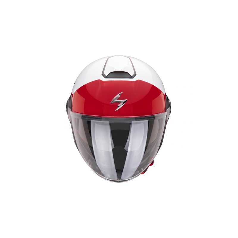Open helm Scorpion EXO-CITY II Mall wit-rood uitverkoop