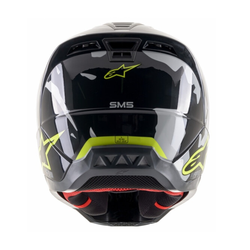 Alpinestars S-M5 Rover Motorcrosshelm antraciet-fluogeel-camouflagegrijs