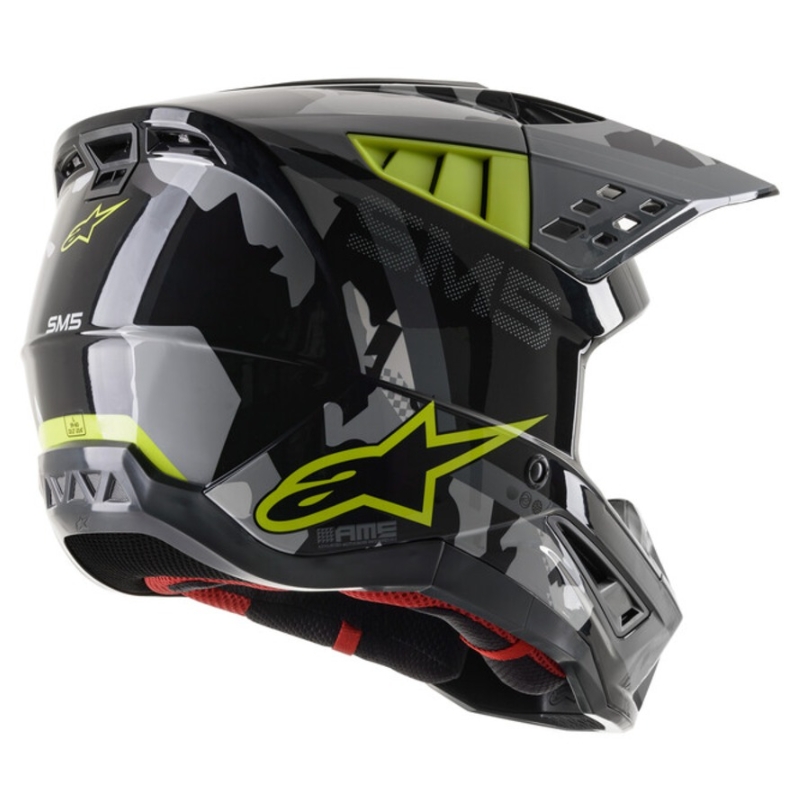 Alpinestars S-M5 Rover Motorcrosshelm antraciet-fluogeel-camouflagegrijs