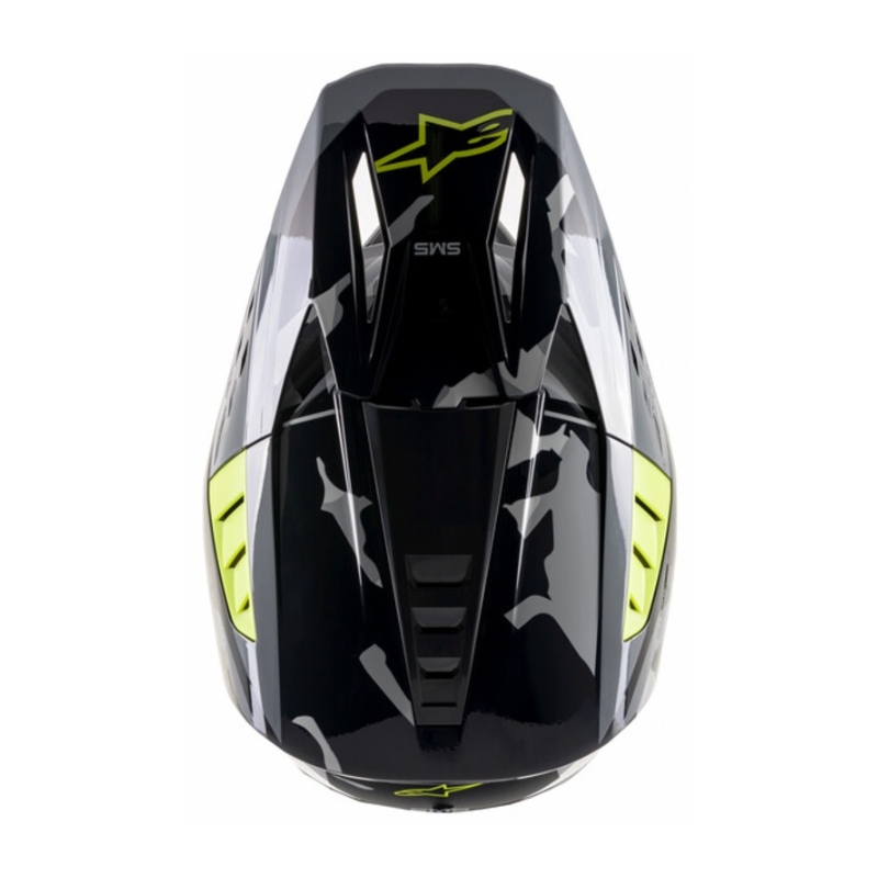 Alpinestars S-M5 Rover Motorcrosshelm antraciet-fluogeel-camouflagegrijs