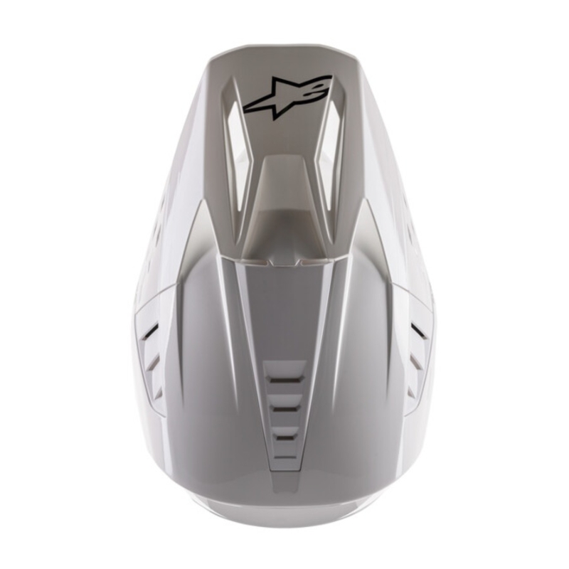 Motokrosová helma Alpinestars S-M5 Solid bílá lesklá
