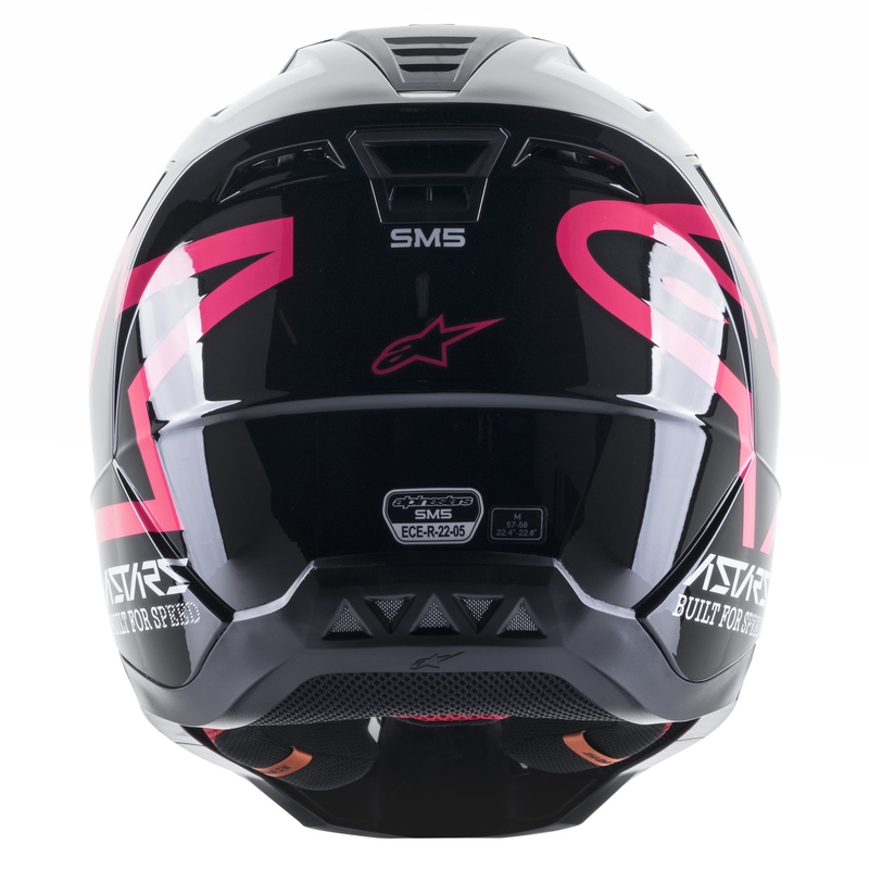 Motokrosová helma Alpinestars S-M5 Compass černo-růžová