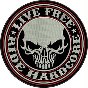Patch Live free - Rijden hardcore met rood detail