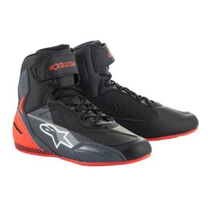 Alpinestars Faster-3 zwart-grijs-fluorode motorlaarzen