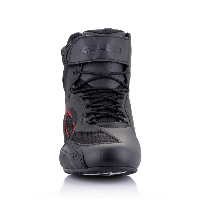 Alpinestars Faster-3 Rideknit zwart-donkergrijs-rood motorlaarzen