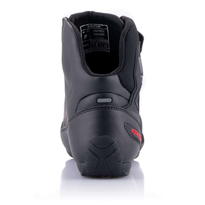 Alpinestars Faster-3 Rideknit zwart-donkergrijs-rood motorlaarzen