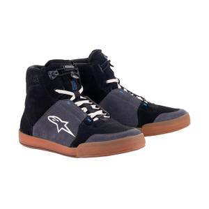 Alpinestars Chrome Zwart-Grijs-Bruin-Blauw Motorfiets Laarzen