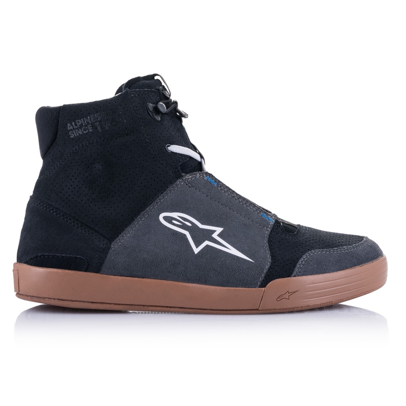 Alpinestars Chrome Zwart-Grijs-Bruin-Blauw Motorfiets Laarzen