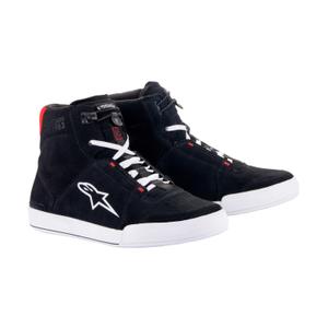 Alpinestars Chroom Zwart, Wit en Rood Motorlaarzen